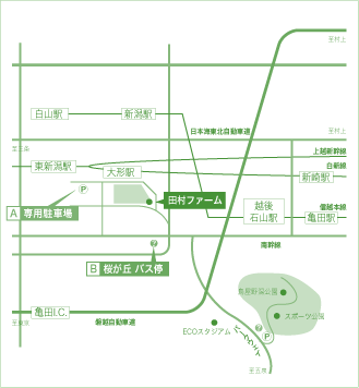 田村ファームの地図